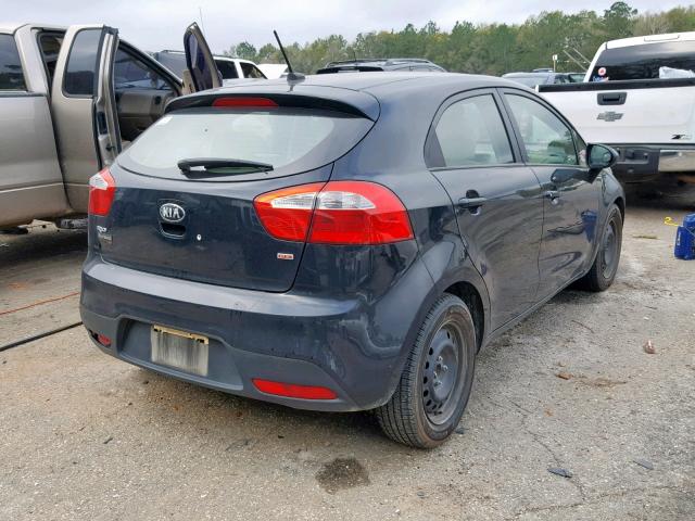 KNADM5A30D6197764 - 2013 KIA RIO LX BLACK photo 4