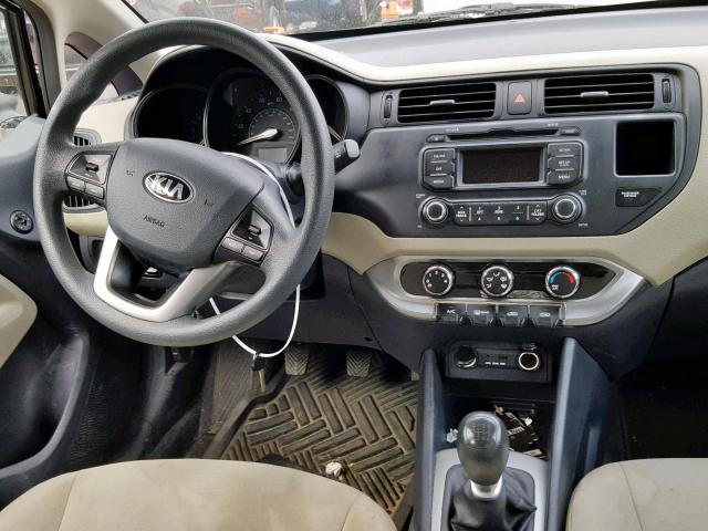 KNADM5A30D6197764 - 2013 KIA RIO LX BLACK photo 9