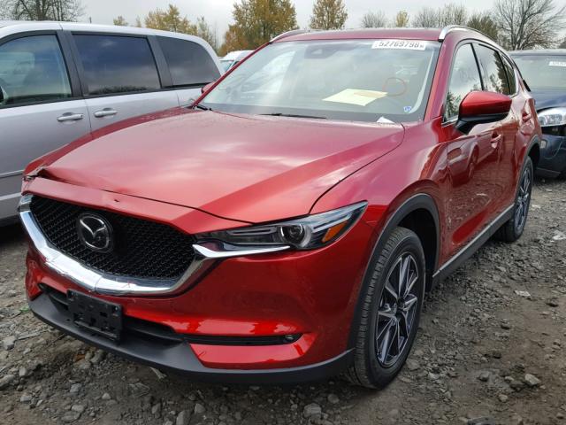 JM3KFBDL3H0181539 - 2017 MAZDA CX-5 GRAND RED photo 2