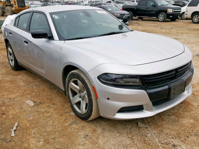 2C3CDXAG8JH277132 - 2018 DODGE CHARGER PO SILVER photo 1