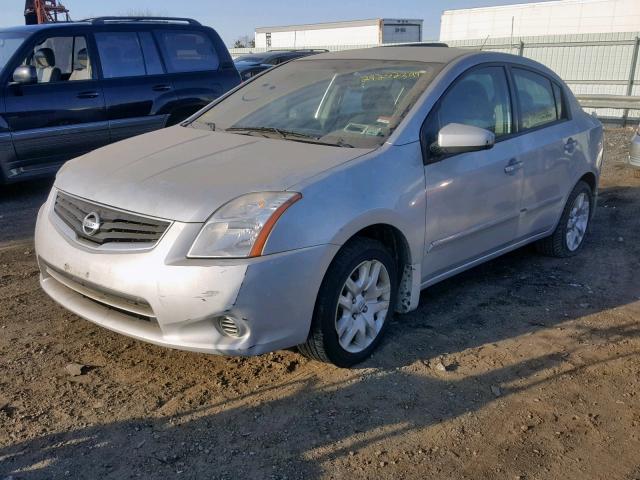 3N1AB6AP8AL639666 - 2010 NISSAN SENTRA 2.0 SILVER photo 2