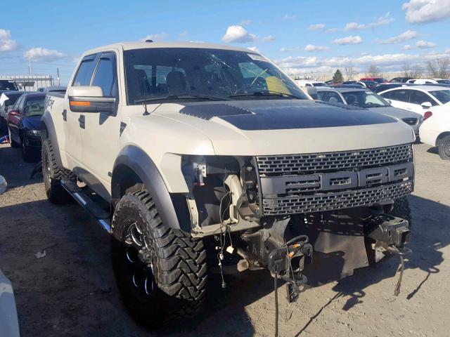 1FTFW1R63DFA07520 - 2013 FORD F150 SVT R GRAY photo 1