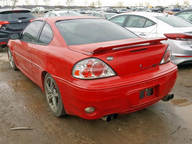 1G2NW12E53C291377 - 2003 PONTIAC GRAND AM G RED photo 3