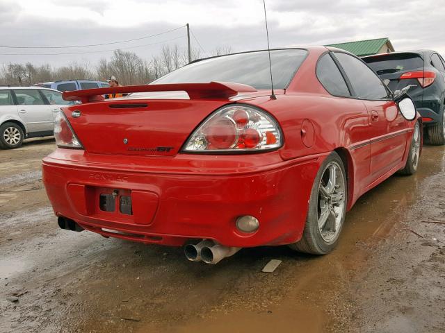 1G2NW12E53C291377 - 2003 PONTIAC GRAND AM G RED photo 4