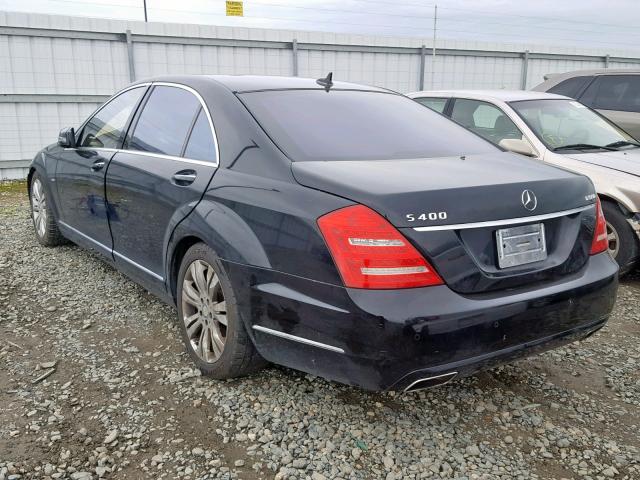 WDDNG9FBXAA307479 - 2010 MERCEDES-BENZ S 400 BLACK photo 3