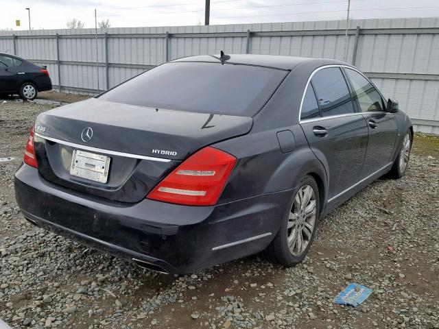 WDDNG9FBXAA307479 - 2010 MERCEDES-BENZ S 400 BLACK photo 4