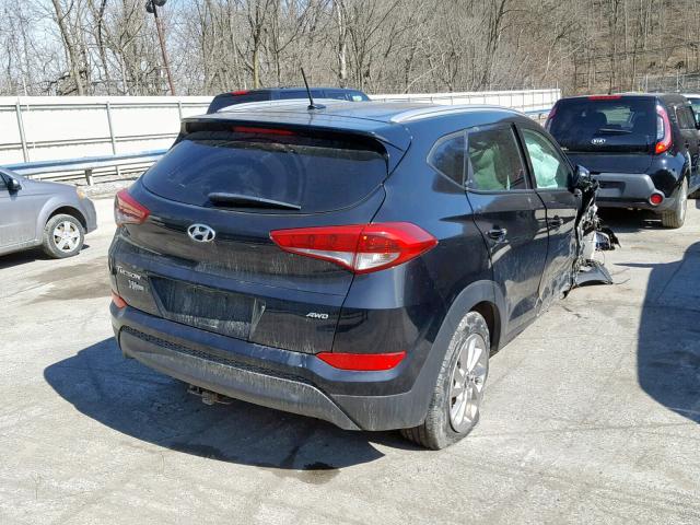 KM8J3CA42HU290725 - 2017 HYUNDAI TUCSON LIM BLACK photo 4