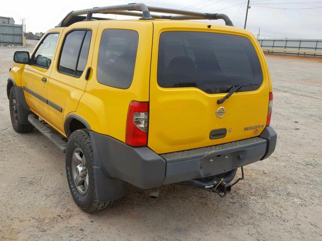 5N1ED28YX3C644751 - 2003 NISSAN XTERRA XE YELLOW photo 3