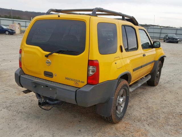 5N1ED28YX3C644751 - 2003 NISSAN XTERRA XE YELLOW photo 4