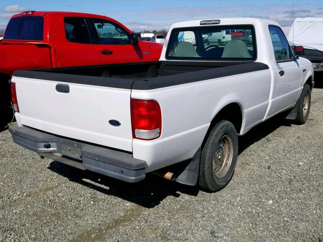 1FTYR10CXYPA53459 - 2000 FORD RANGER WHITE photo 4