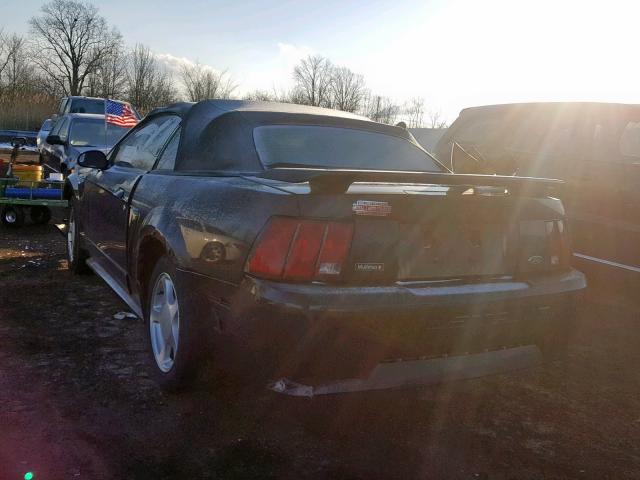1FAFP44654F232212 - 2004 FORD MUSTANG BLACK photo 3