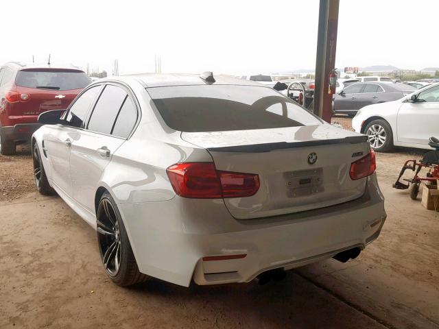 WBS8M9C59H5G83488 - 2017 BMW M3 WHITE photo 3