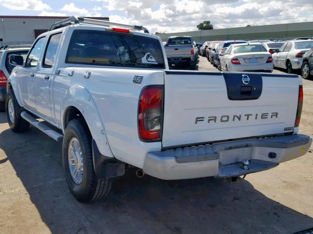 1N6ED29X62C303935 - 2002 NISSAN FRONTIER C WHITE photo 3