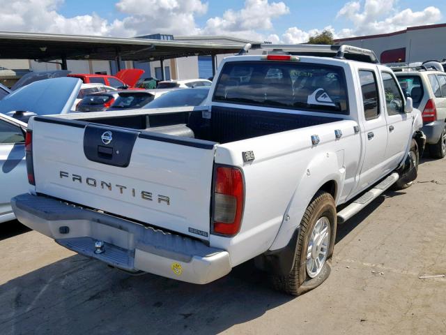 1N6ED29X62C303935 - 2002 NISSAN FRONTIER C WHITE photo 4