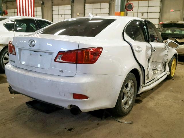 JTHCK262995031273 - 2009 LEXUS IS 250 WHITE photo 4