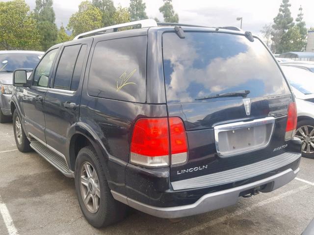 5LMEU68H84ZJ31419 - 2004 LINCOLN AVIATOR 黑色 照片 3