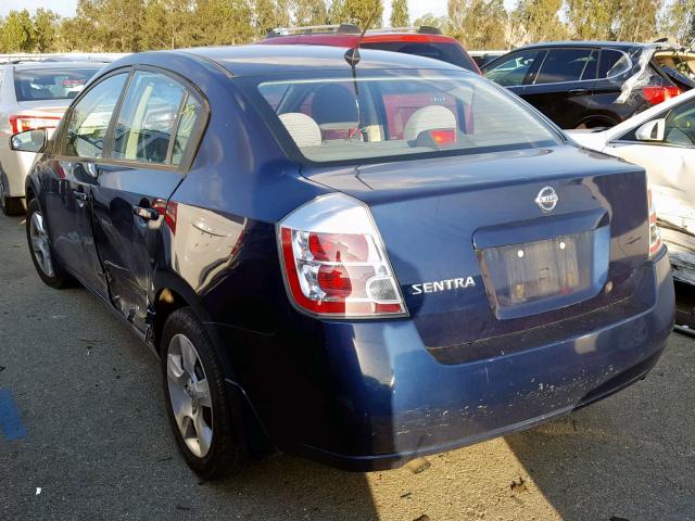 3N1AB61E68L727124 - 2008 NISSAN SENTRA 2.0 BLUE photo 3