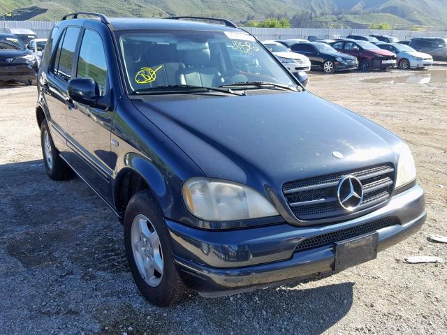 4JGAB54E31A240720 - 2001 MERCEDES-BENZ ML 320 BLUE photo 1