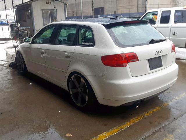 WAUKD78P36A144505 - 2006 AUDI A3 S-LINE WHITE photo 3