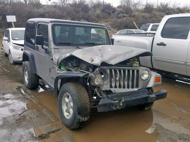 1J4FA49S41P311422 - 2001 JEEP WRANGLER / SILVER photo 1