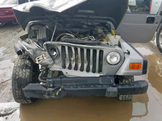 1J4FA49S41P311422 - 2001 JEEP WRANGLER / SILVER photo 7