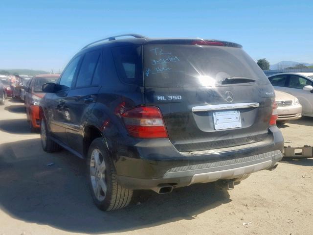 4JGBB86E48A388811 - 2008 MERCEDES-BENZ ML 350 BLACK photo 3