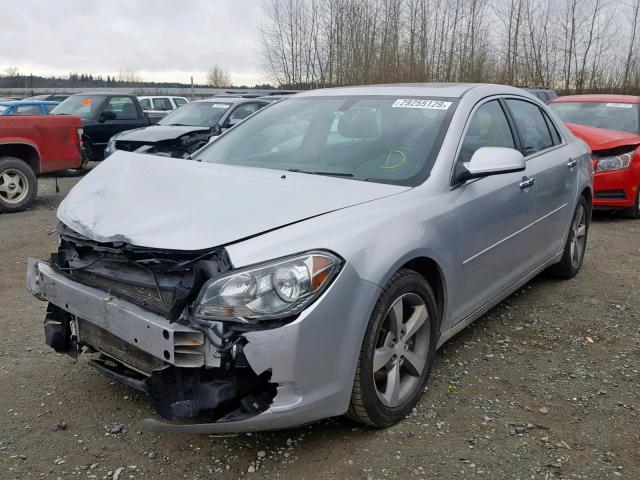 1G1ZD5E0XCF365975 - 2012 CHEVROLET MALIBU 2LT SILVER photo 2