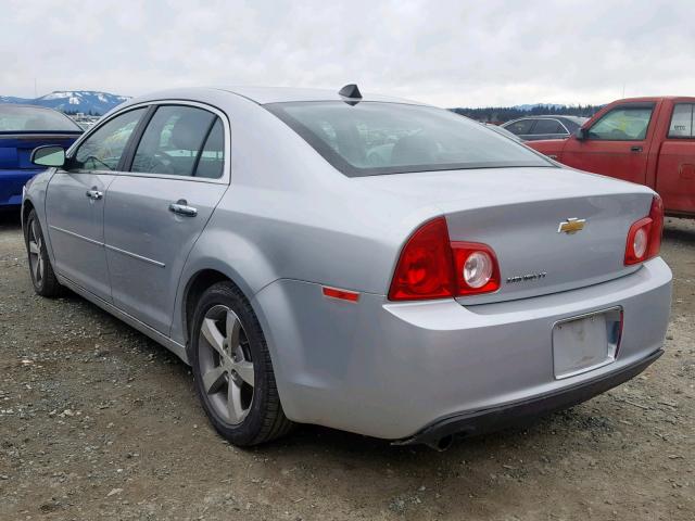 1G1ZD5E0XCF365975 - 2012 CHEVROLET MALIBU 2LT SILVER photo 3