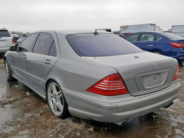 WDBNG74J76A464790 - 2006 MERCEDES-BENZ S 55 AMG GRAY photo 3