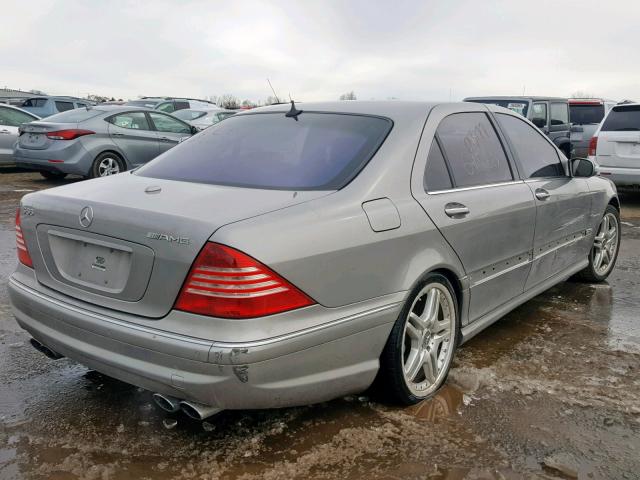 WDBNG74J76A464790 - 2006 MERCEDES-BENZ S 55 AMG GRAY photo 4