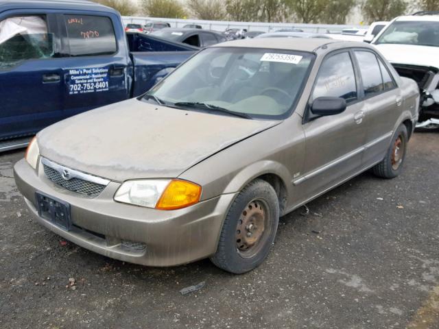 JM1BJ222XY0290260 - 2000 MAZDA PROTEGE DX TAN photo 2