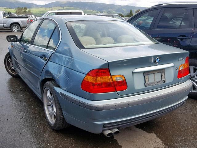 WBAEV53464KM06066 - 2004 BMW 330 I TEAL photo 3