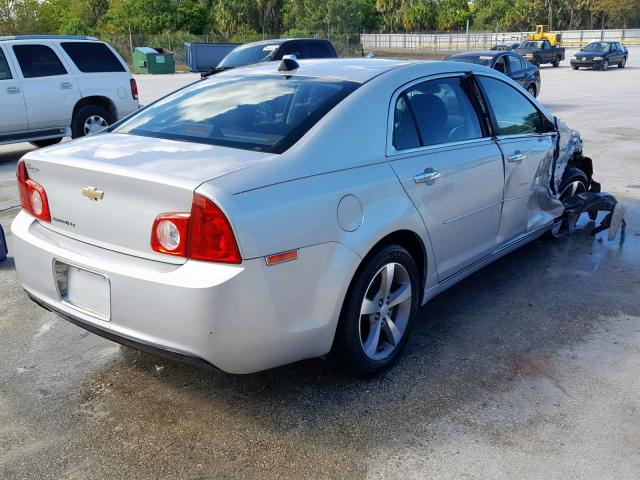 1G1ZC5EU1CF284546 - 2012 CHEVROLET MALIBU 1LT ვერცხლისფერი ფოტო 4