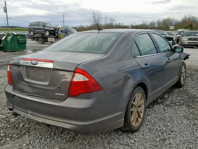 3FAHP0JG8CR302804 - 2012 FORD FUSION SEL GRAY photo 4