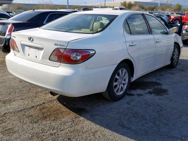 JTHBF30G925027157 - 2002 LEXUS ES 300 WHITE photo 4