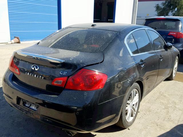 JN1CV6AP7AM203039 - 2010 INFINITI G37 BASE BLACK photo 4