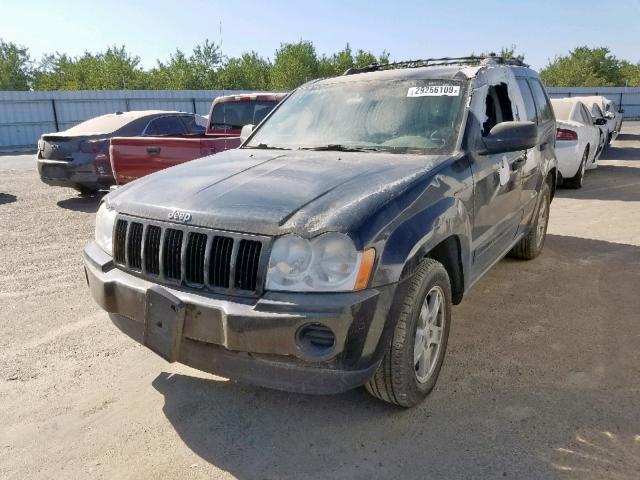 1J4GR48K35C652564 - 2005 JEEP GRAND CHER BLACK photo 2