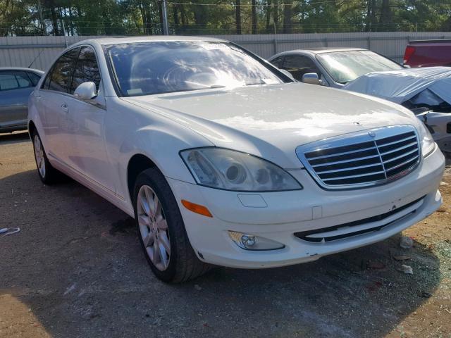 WDDNG71X77A069266 - 2007 MERCEDES-BENZ S 550 WHITE photo 1