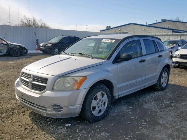 1B3HB28B67D576985 - 2007 DODGE CALIBER SILVER photo 2