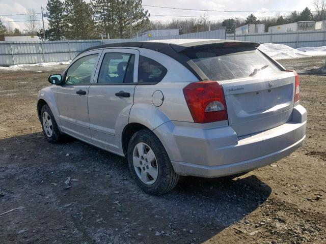 1B3HB28B67D576985 - 2007 DODGE CALIBER SILVER photo 3