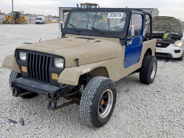 1J4FY19P2PP213410 - 1993 JEEP WRANGLER / TAN photo 2