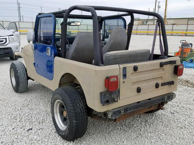 1J4FY19P2PP213410 - 1993 JEEP WRANGLER / TAN photo 3