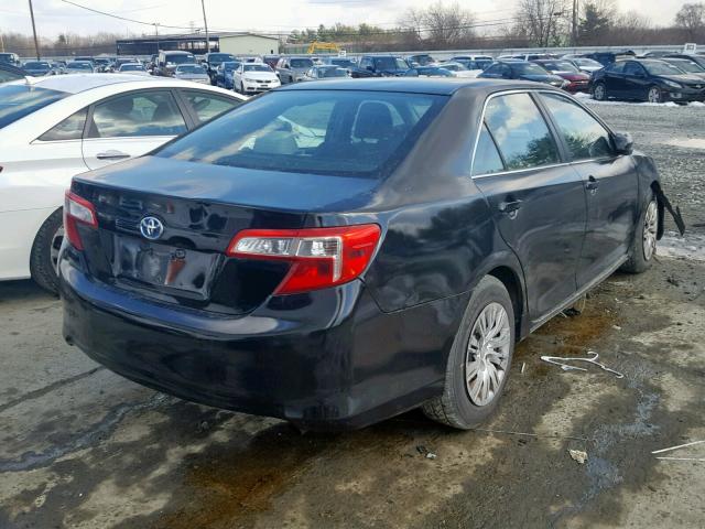 4T1BD1FK1EU137536 - 2014 TOYOTA CAMRY HYBR BLACK photo 4