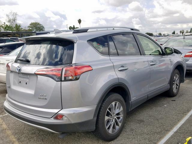 JTMRJREV8JD200048 - 2018 TOYOTA RAV4 HV LE GRAY photo 4