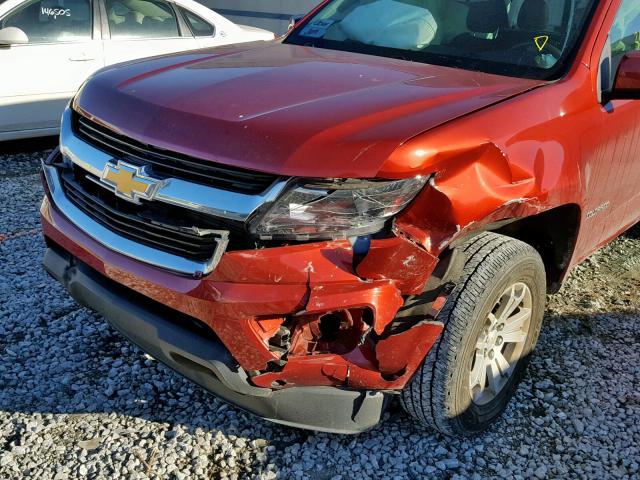 1GCGSCEA4G1102871 - 2016 CHEVROLET COLORADO L RED photo 9
