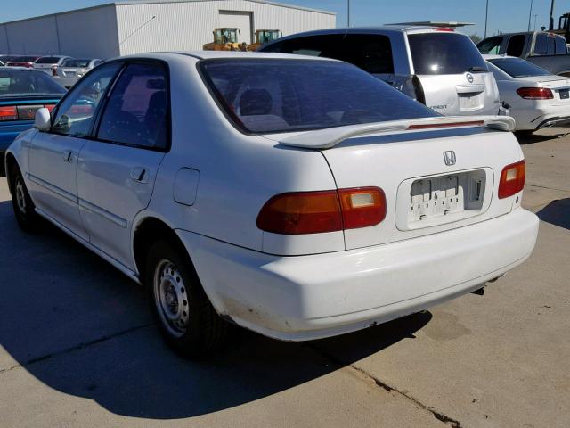 1HGEG8646SL062452 - 1995 HONDA CIVIC DX WHITE photo 3