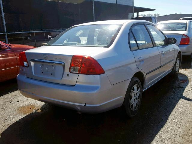 2HGES16443H947866 - 2003 HONDA CIVIC DX SILVER photo 4