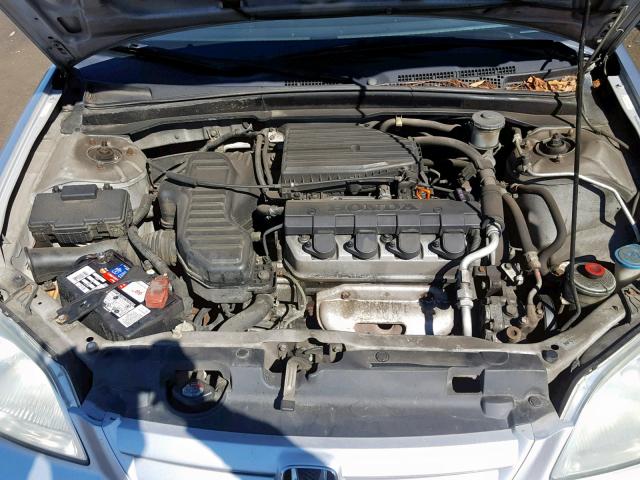 2HGES16443H947866 - 2003 HONDA CIVIC DX SILVER photo 7