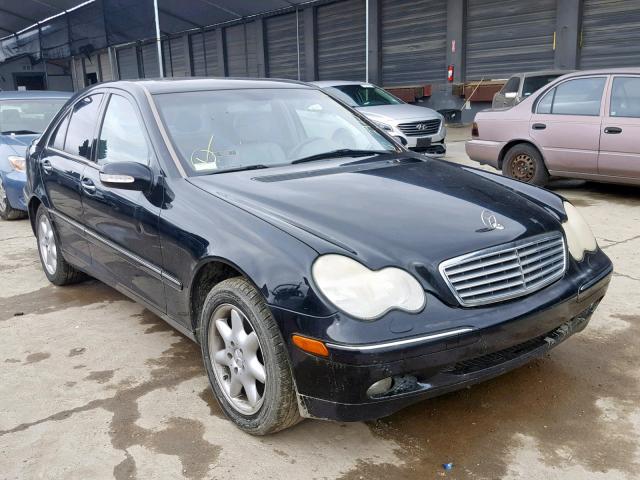 WDBRF61J22F159245 - 2002 MERCEDES-BENZ C 240 BLACK photo 1