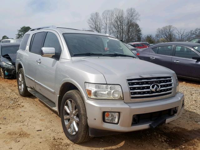 5N3ZA0NC0AN903974 - 2010 INFINITI QX56 SILVER photo 1